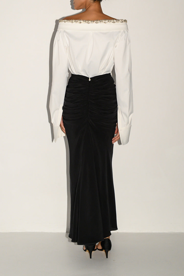 Blanca Long Skirt In Black