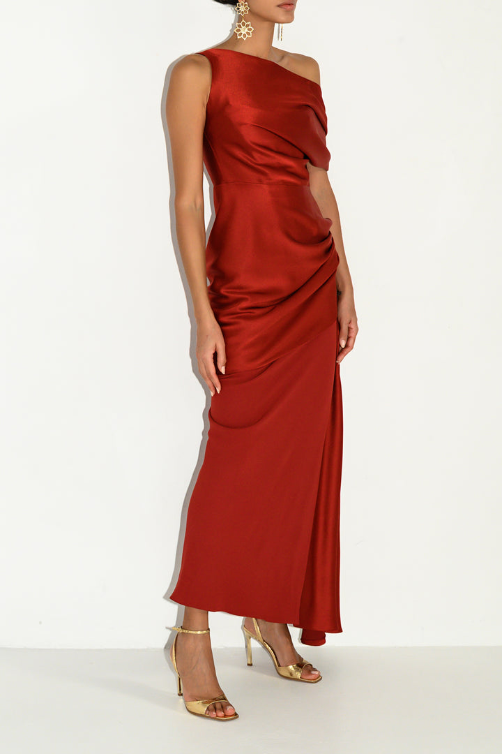 Hayfa Top In Mahogany