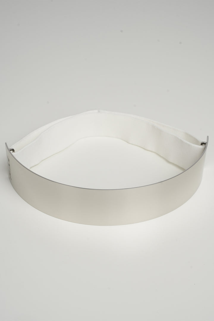 Xenis Front Metal Belt In Silver-tone