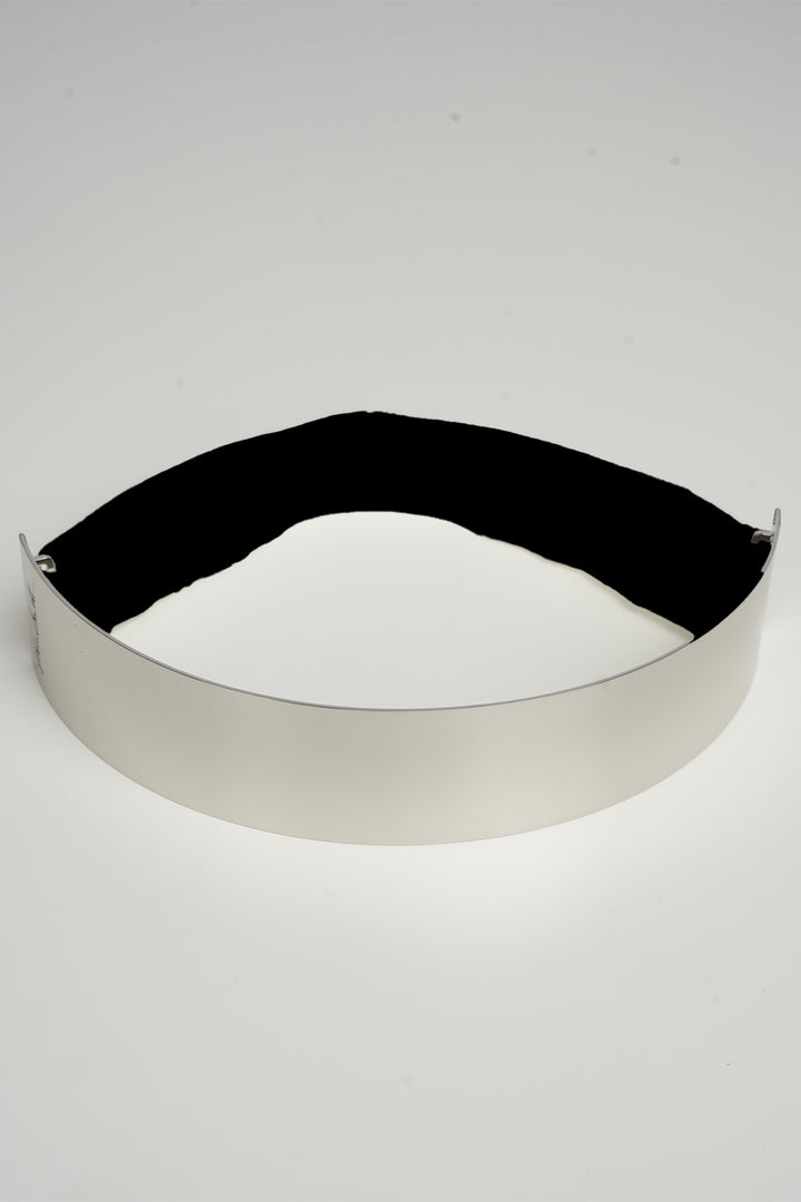 Xenis Front Metal Belt In Silver-tone