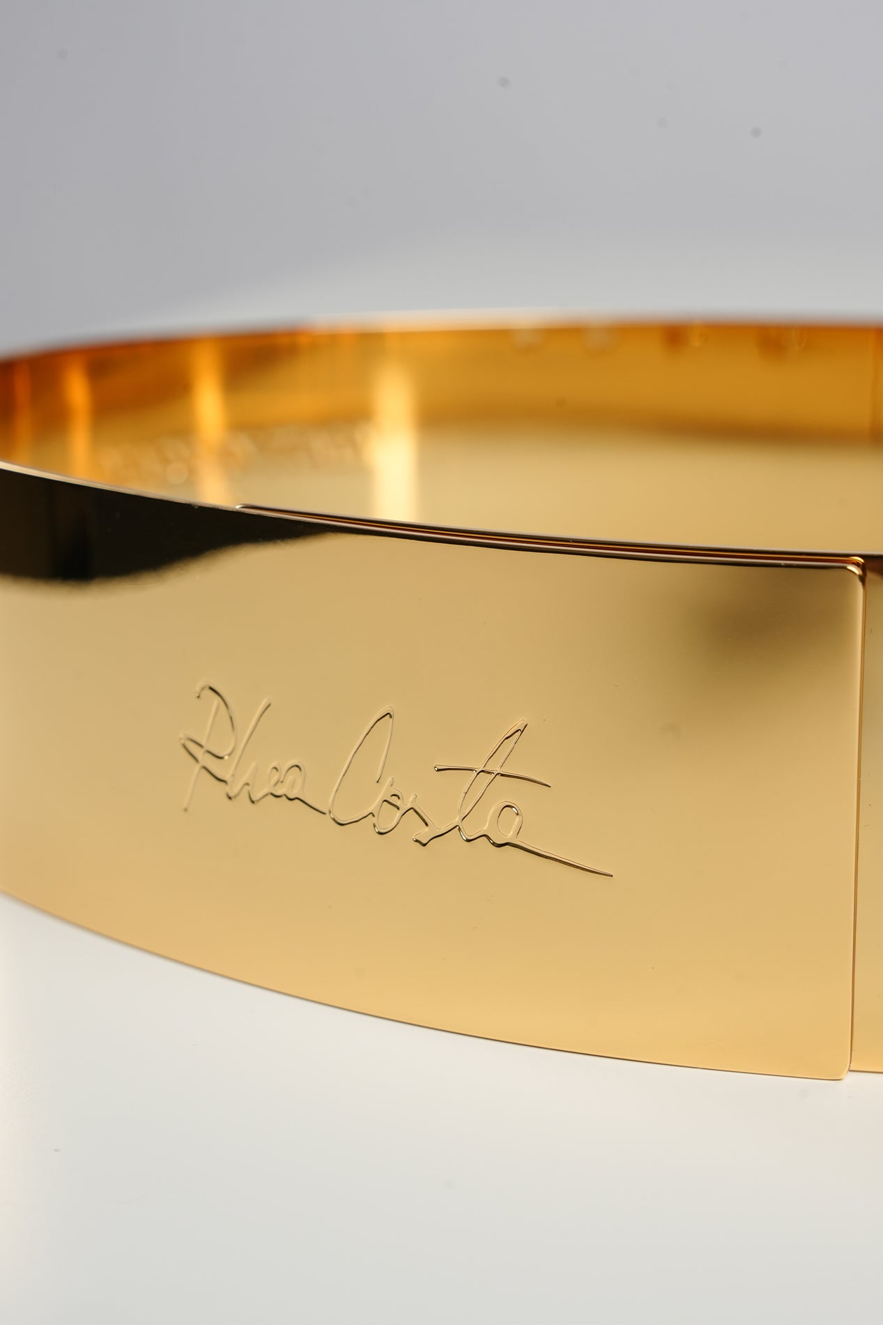Xenis Full Metal Belt In Gold-Plated – Rhea Costa