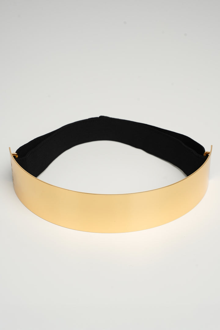 Xenis Front Metal Belt In Gold-Plated