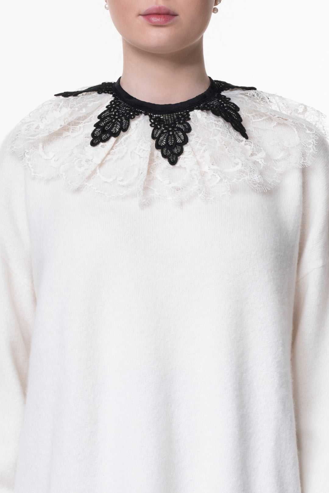Ruffled Cotton Lace Collar