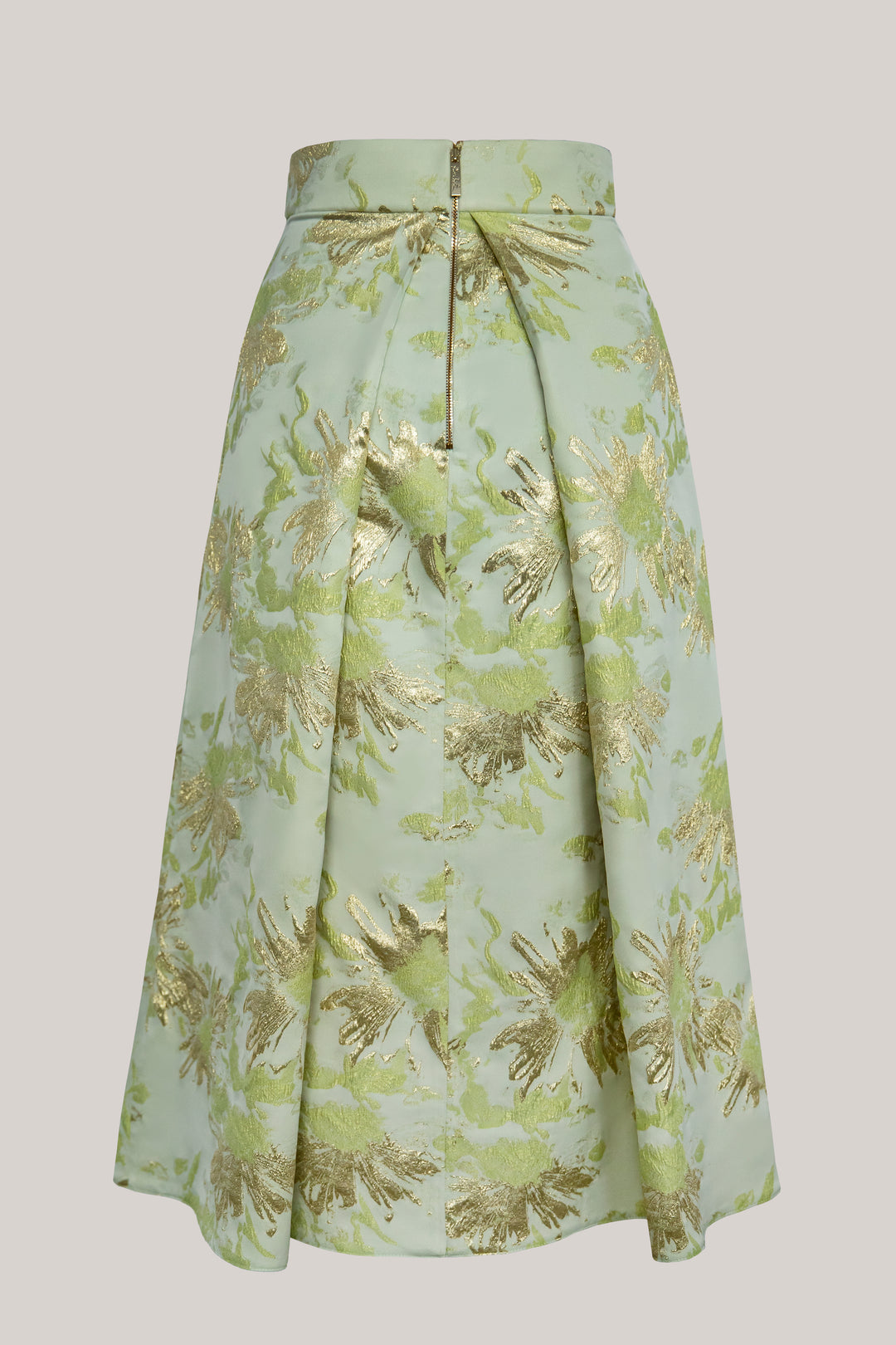 Jasmine Brocade Skirt In Pistachio