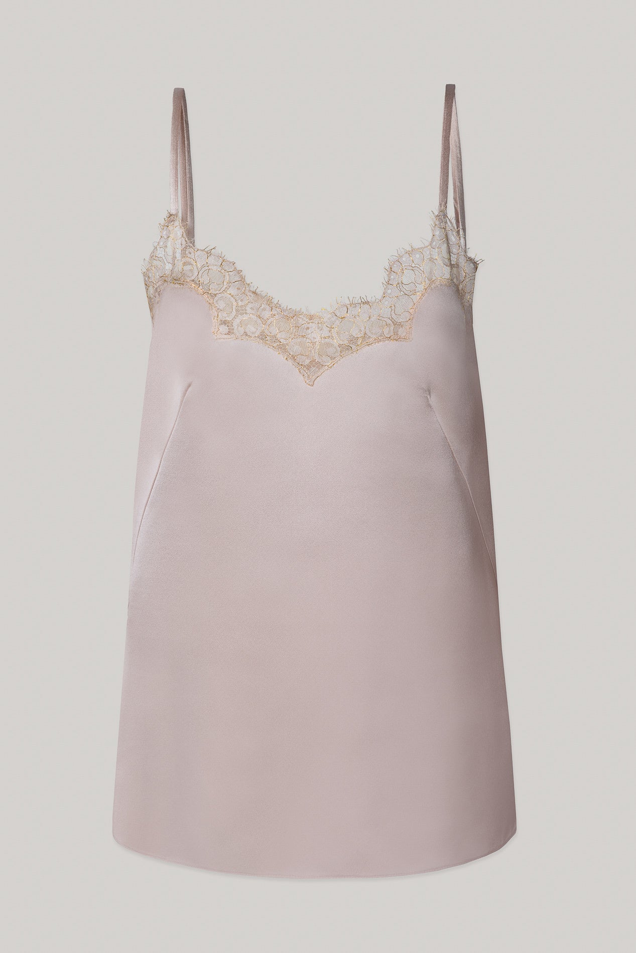 gold satin camisole